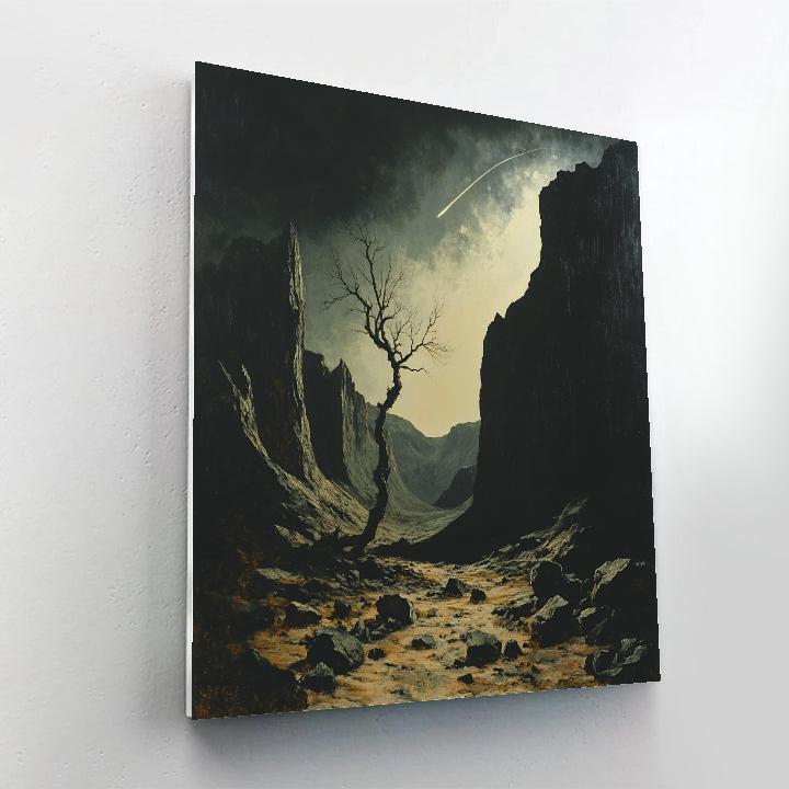 Francisco Goya Inspired Comet Wind Through A Twisted Cinder Valley Painting by numbers kit