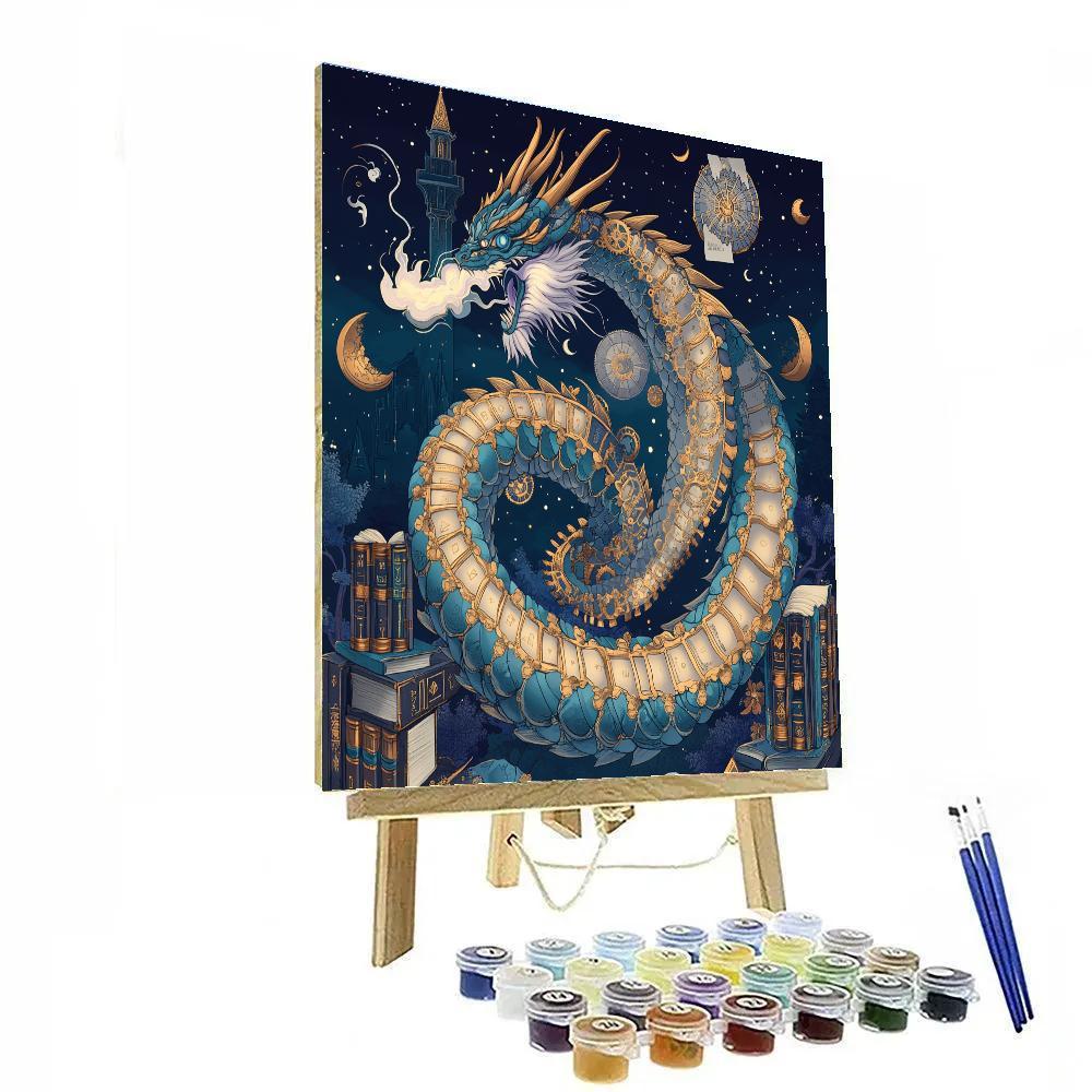 The Astral Clockwork Dragon Archivist Paint by numbers art