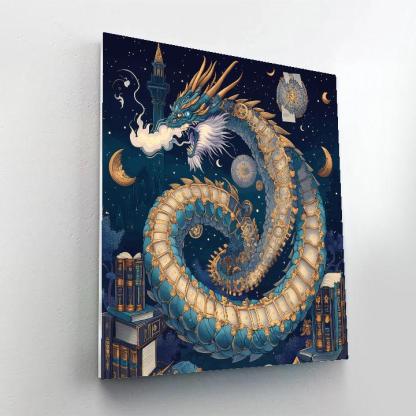 The Astral Clockwork Dragon Archivist Paint by numbers art