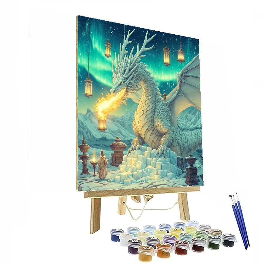 Lantern Rite Under The Tundra Dragon Number painting