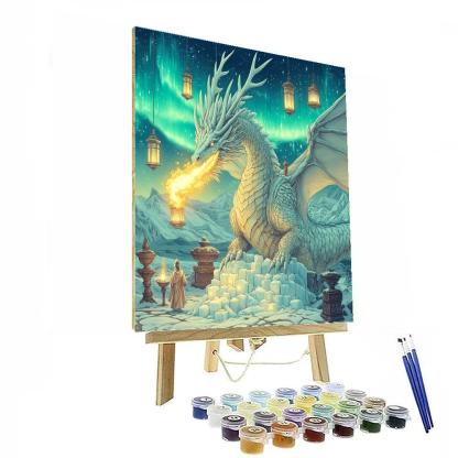 Lantern Rite Under The Tundra Dragon Number painting