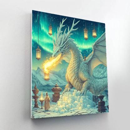 Lantern Rite Under The Tundra Dragon Number painting