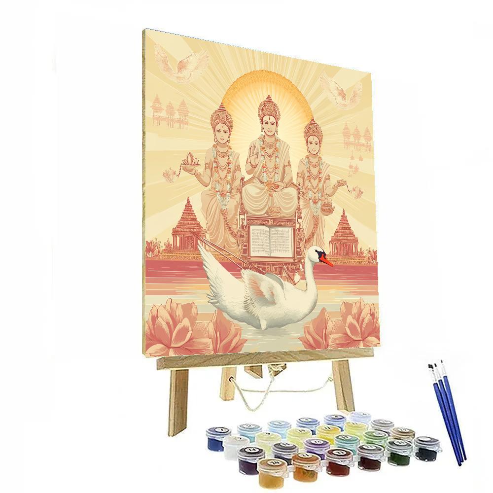 Brahma Sunrise Chariot Of Knowledge Paint by numbers art