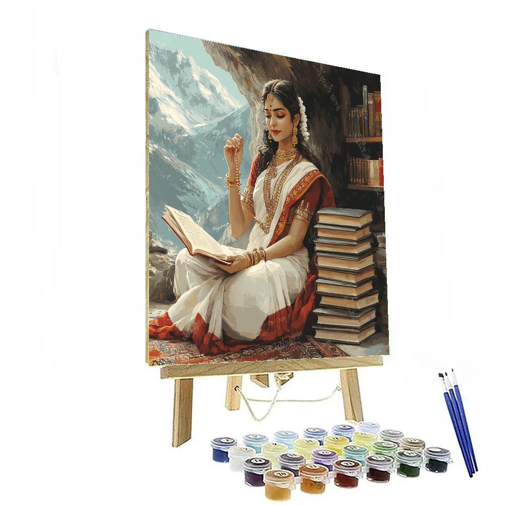 Parvati In The Himalayan Library Of Mantras paint by numbers