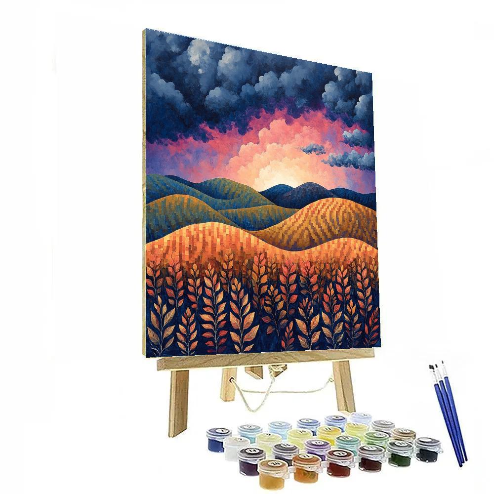 Frederick Varley Inspired Stormbreak Over Copper Hills Paint by numbers kits