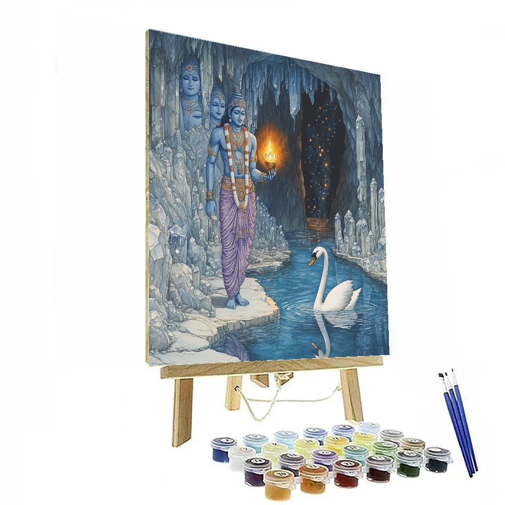 Brahma Crystal Cave Reflection Rite paint by color