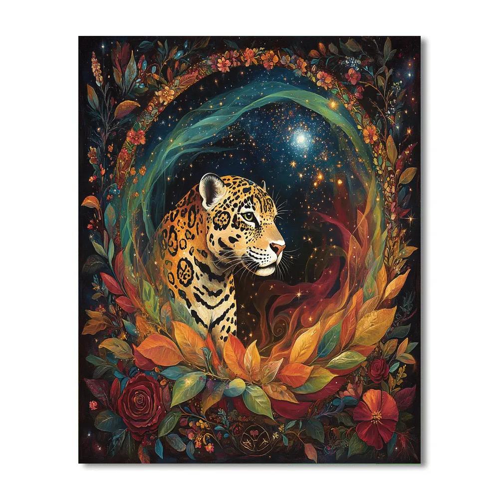 Frida Kahlo Inspired Jaguar Eclipse Of Emotion Number painting