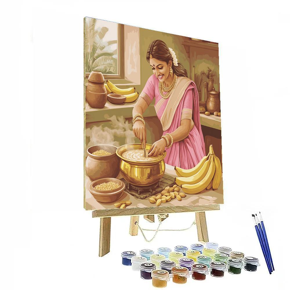 Parvati Of The Sacred Cooking Hearth Offering painting number kit