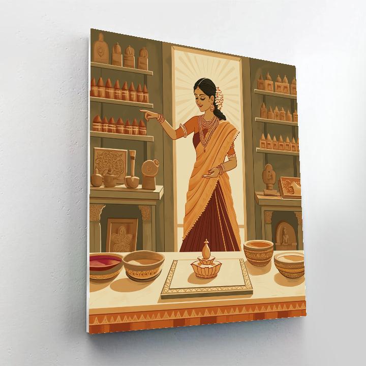 Parvati In The Artisan Workshop Of Sacred Icons DIY paint by numbers