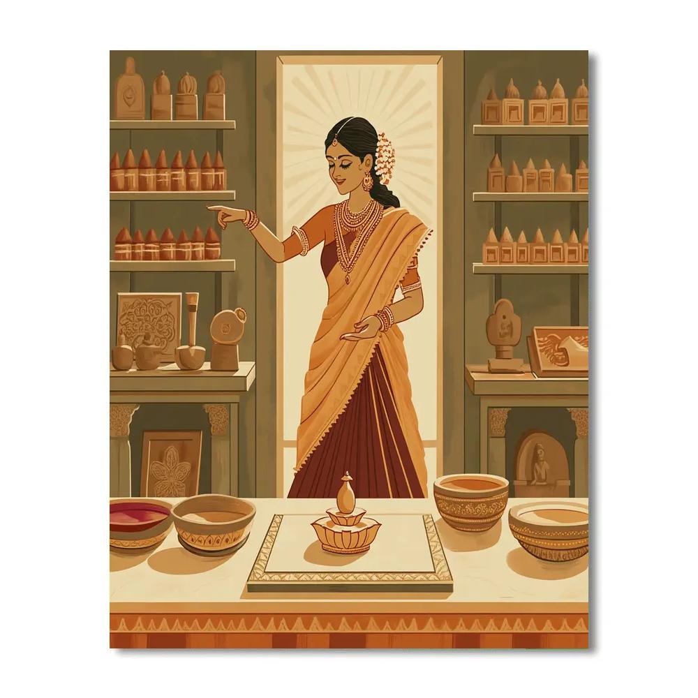 Parvati In The Artisan Workshop Of Sacred Icons DIY paint by numbers