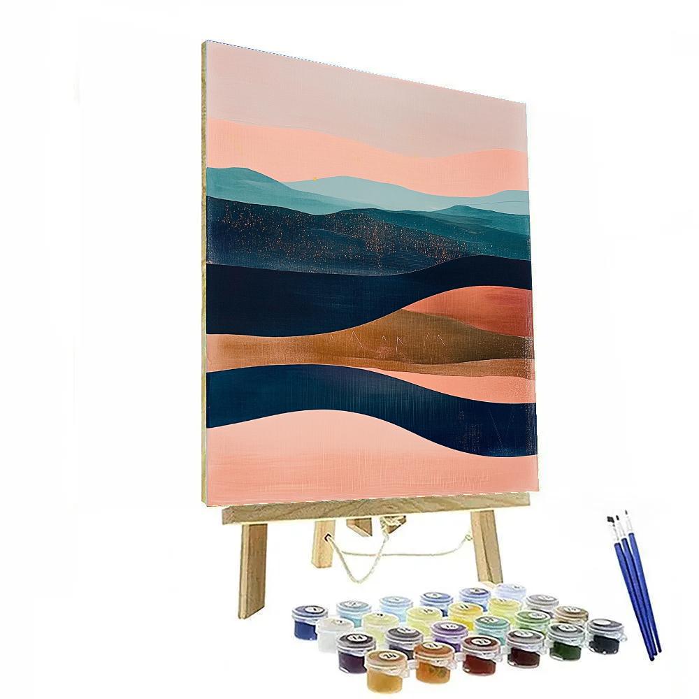 Paul Klee Inspired Time Dilation Chromatic Drift Paint by numbers kits