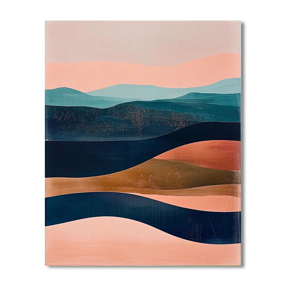 Paul Klee Inspired Time Dilation Chromatic Drift Paint by numbers kits