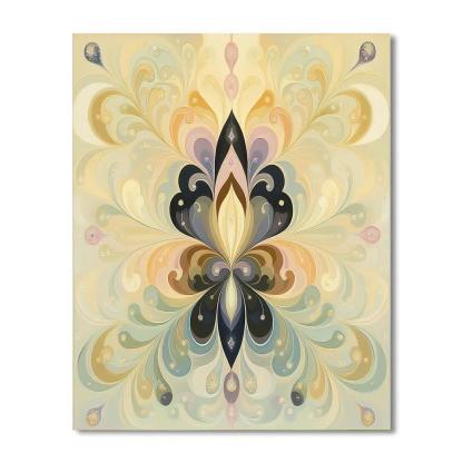 Alphonse Mucha Inspired Nebula Lattice Of Spring Equinox paint by number