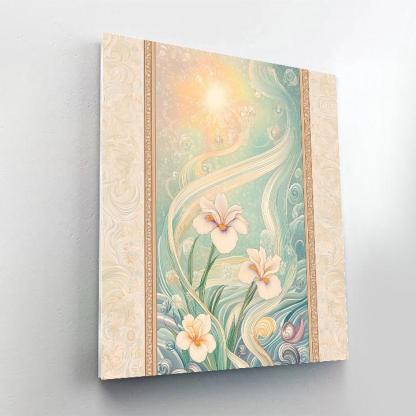 Alphonse Mucha Inspired Aurora Garden Of Silent Tides paint by numbers