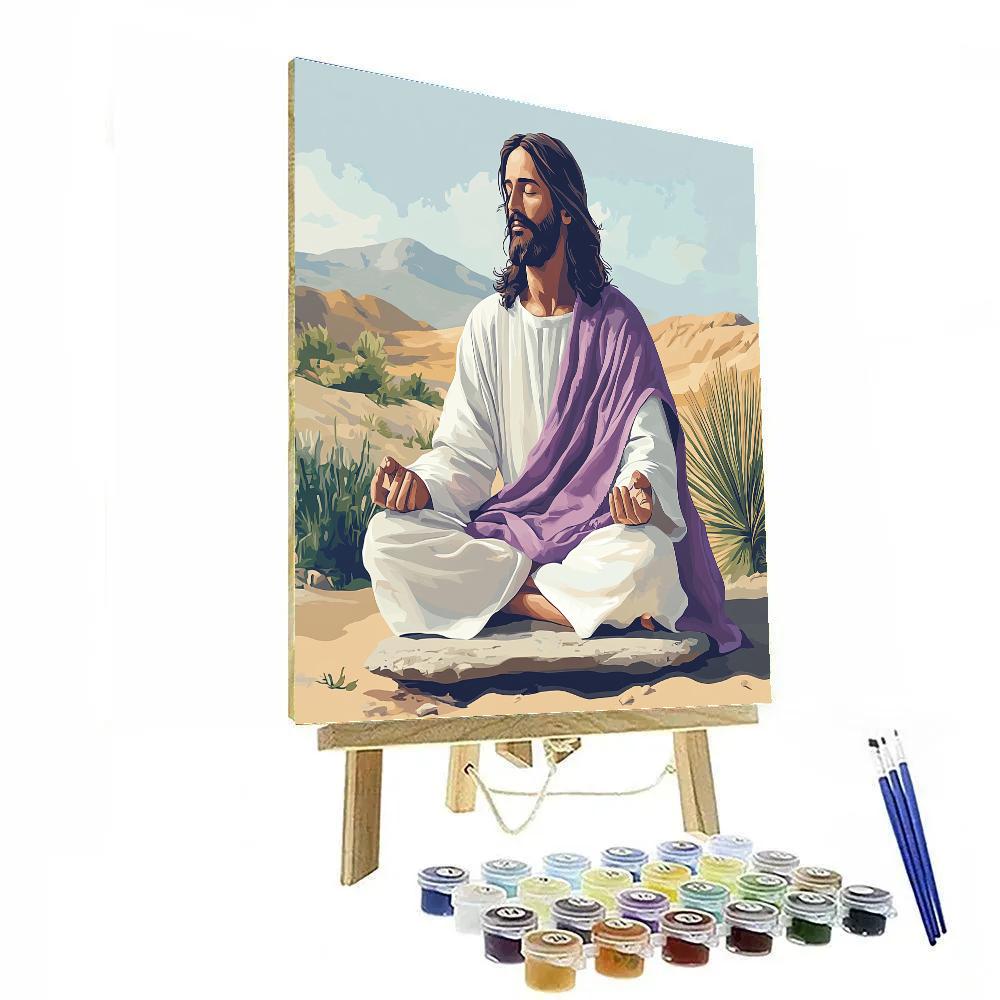 Desert Silence With Jesus At Noon paint by number