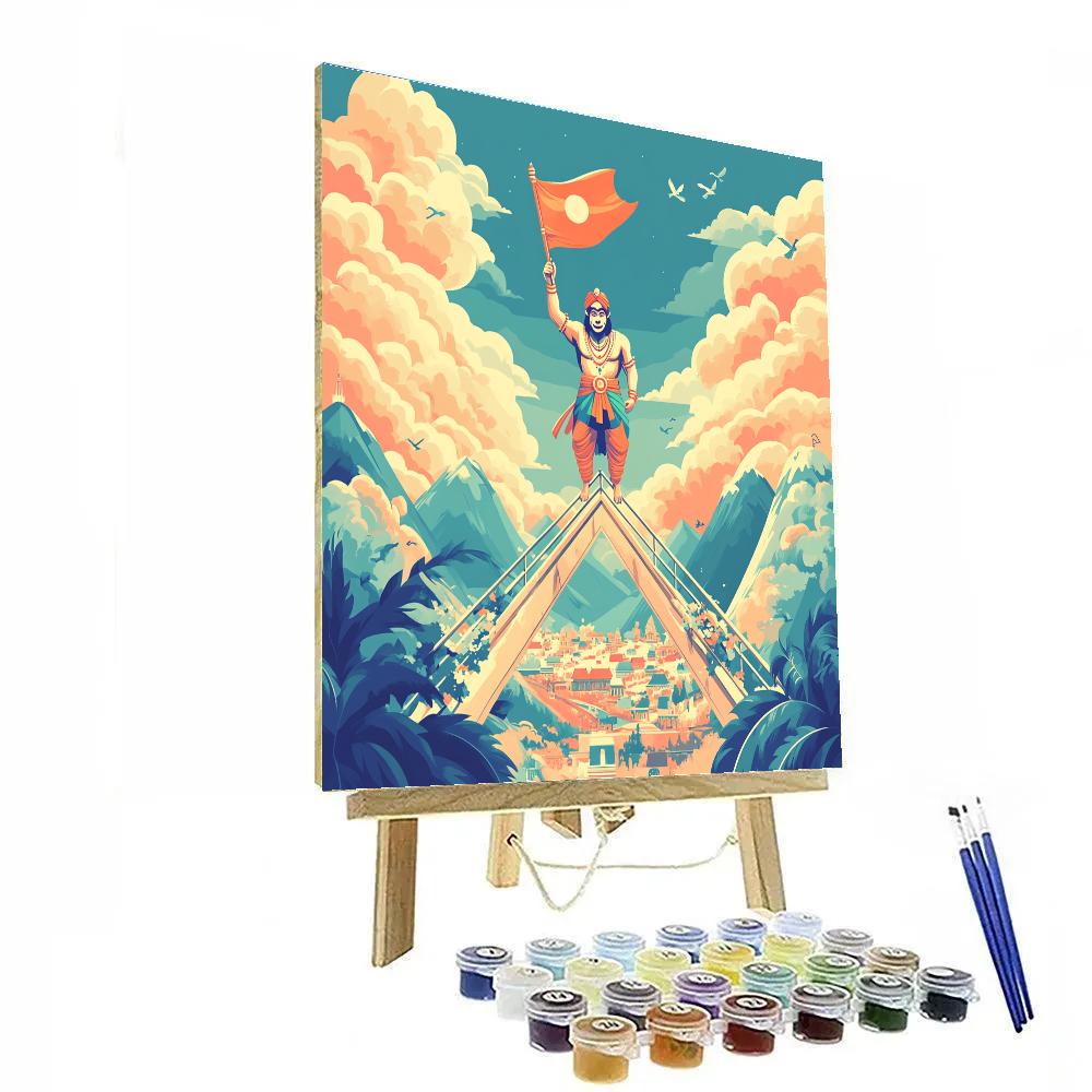 Skybridge Hanuman Signal Keeper Paint by numbers art