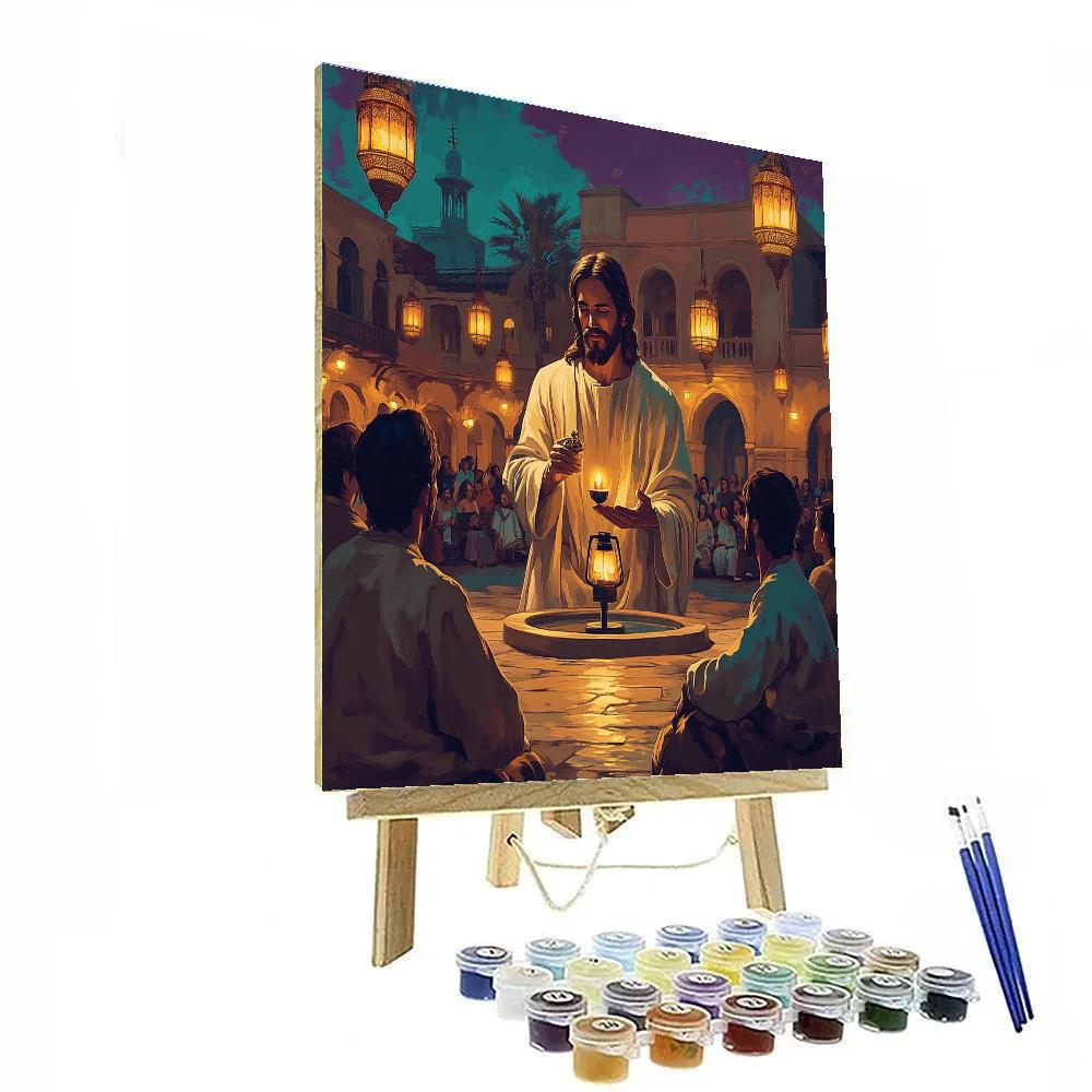 Jesus Parable Lantern Festival Number painting