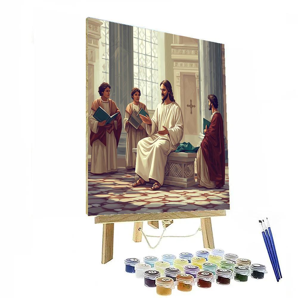 Jesus In The Court Of Gentle Questions Number painting