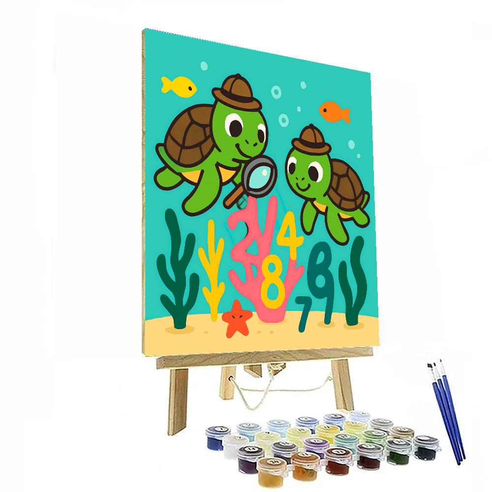 Coral Reef Number Detectives paint by numbers