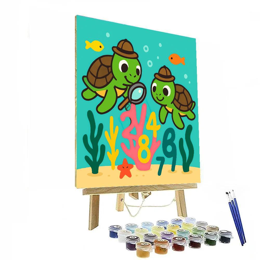 Coral Reef Number Detectives paint by numbers