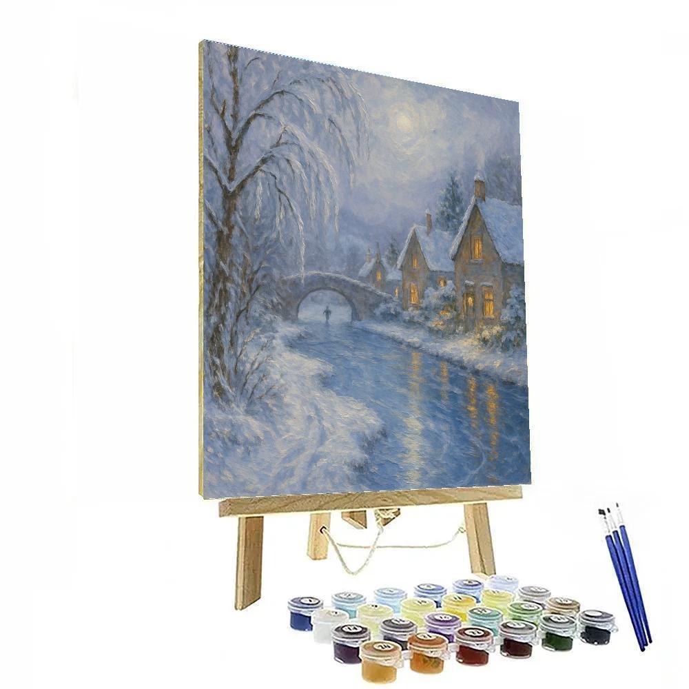 Lantern Quiet On The Frozen Canal DIY paint by numbers