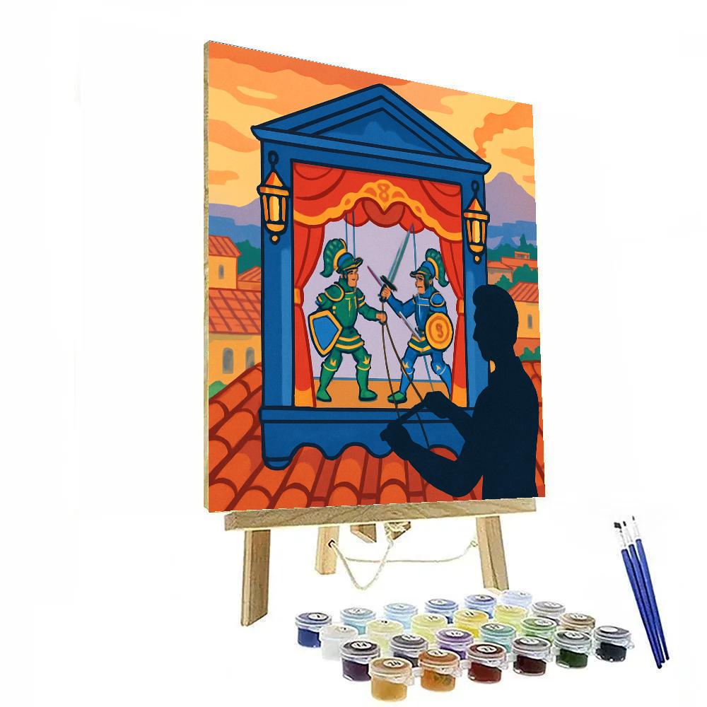 Marionette Theatre Of Italy At Sunset paint by number