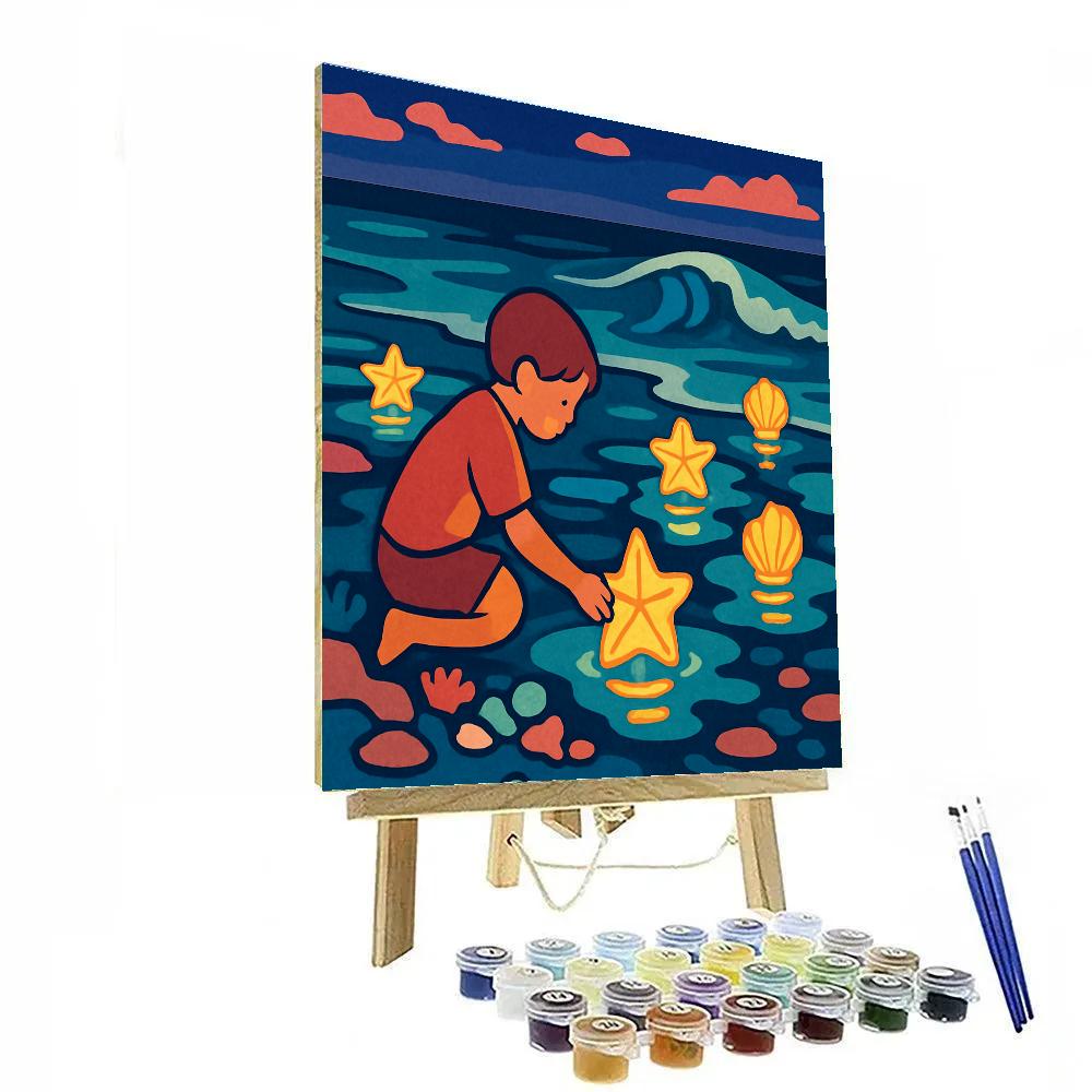 Tidepool Lantern Festival Beach Numbered painting kits