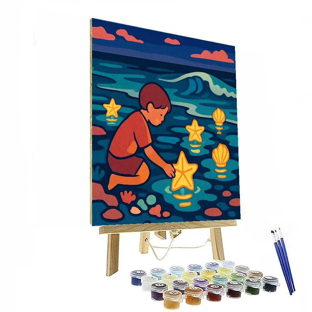 Tidepool Lantern Festival Beach Numbered painting kits