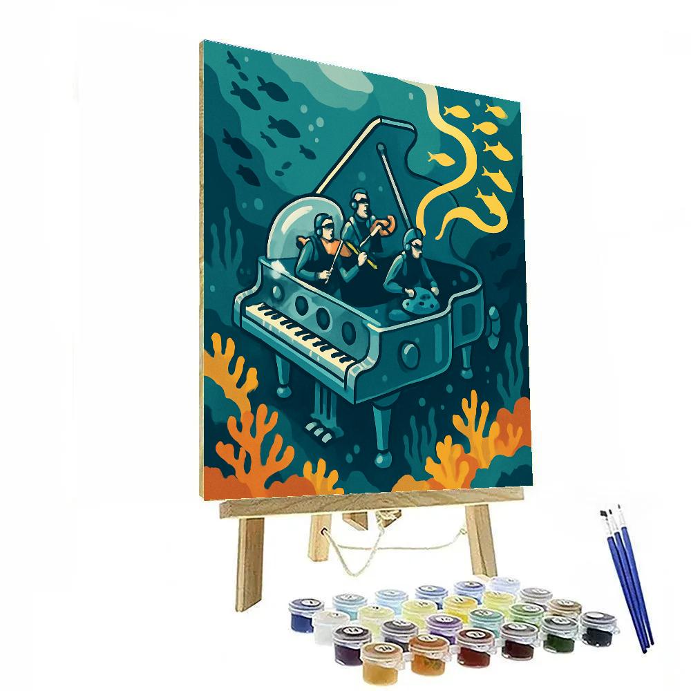 Music-Lit Submarine Orchestra Reef Paint by numbers kits