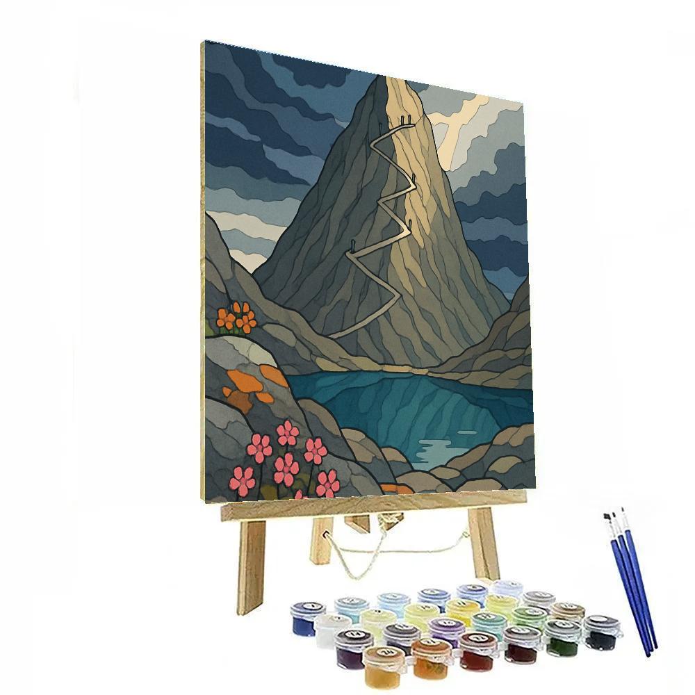 Skybridge Mountain Ascent paint by number