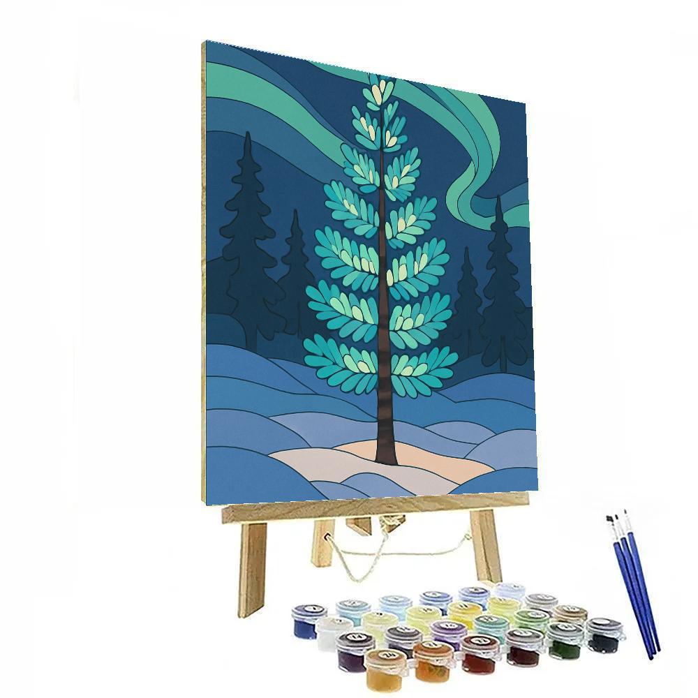Boreal Lantern Grove Tree Paint by numbers kits