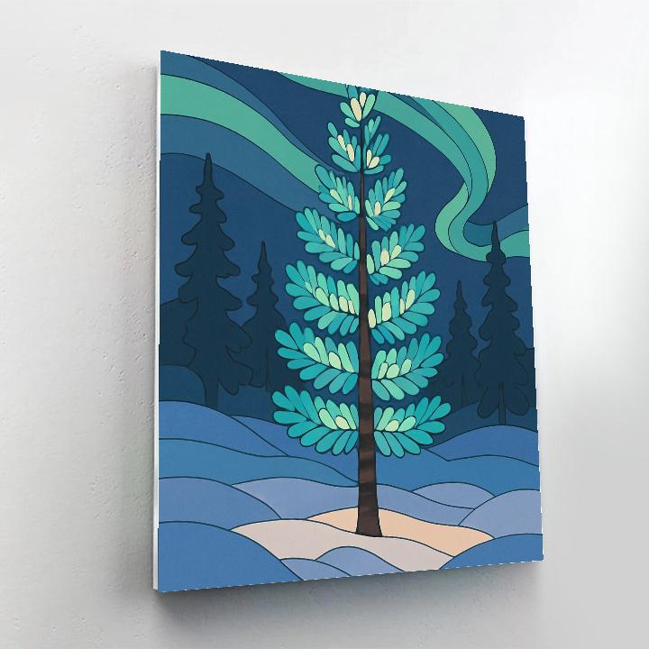 Boreal Lantern Grove Tree Paint by numbers kits