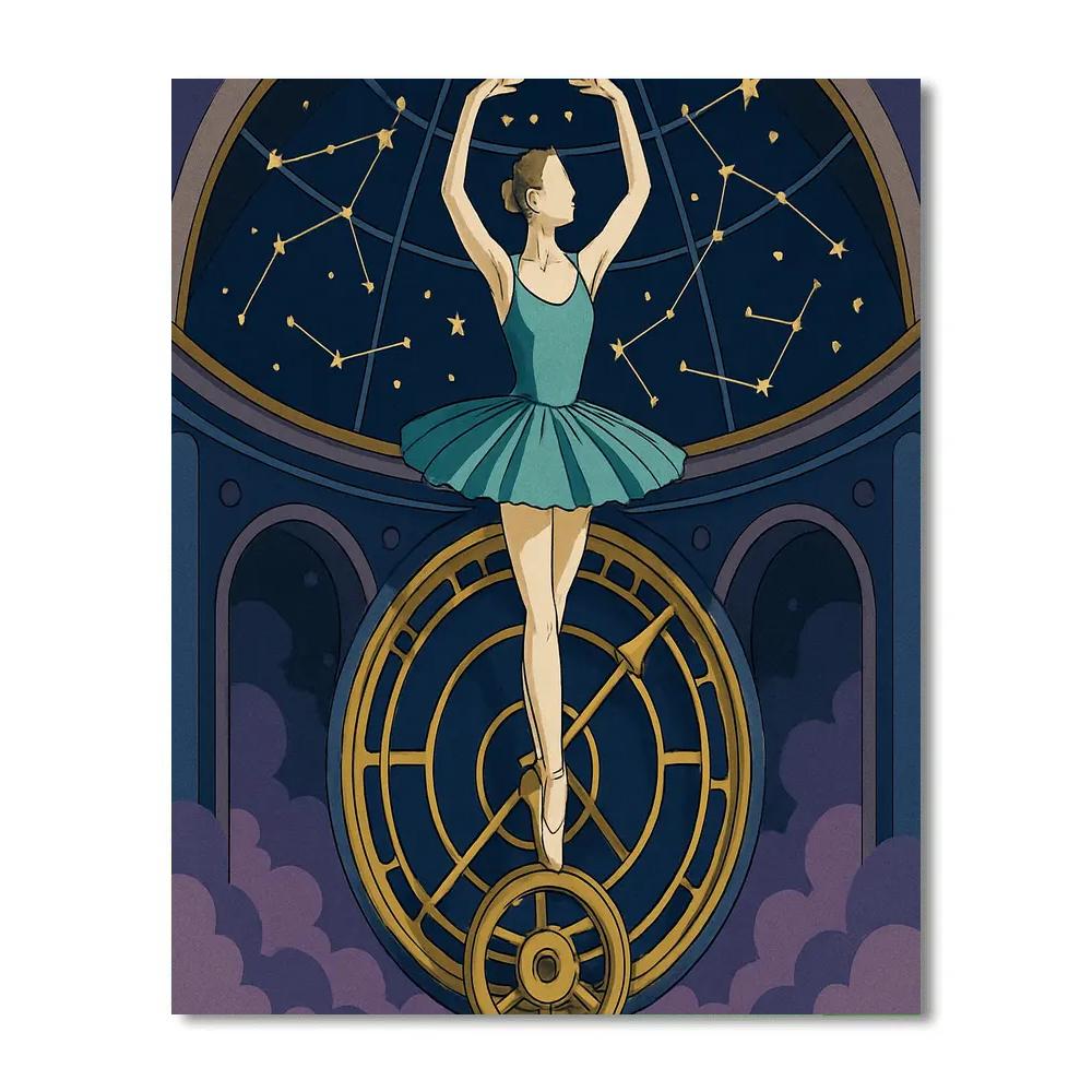 Clockwork Observatory Ballet Reverie Numbered painting kits