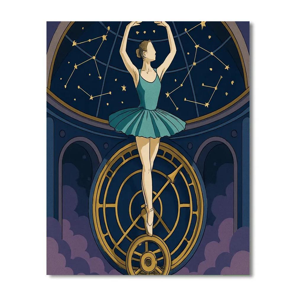 Clockwork Observatory Ballet Reverie Numbered painting kits
