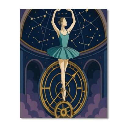 Clockwork Observatory Ballet Reverie Numbered painting kits