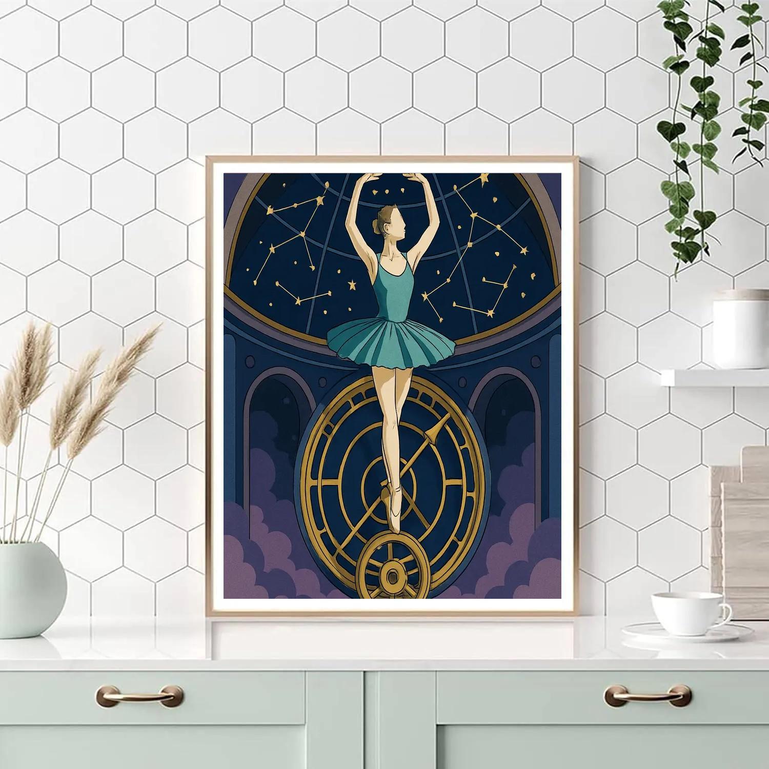 Clockwork Observatory Ballet Reverie Numbered painting kits