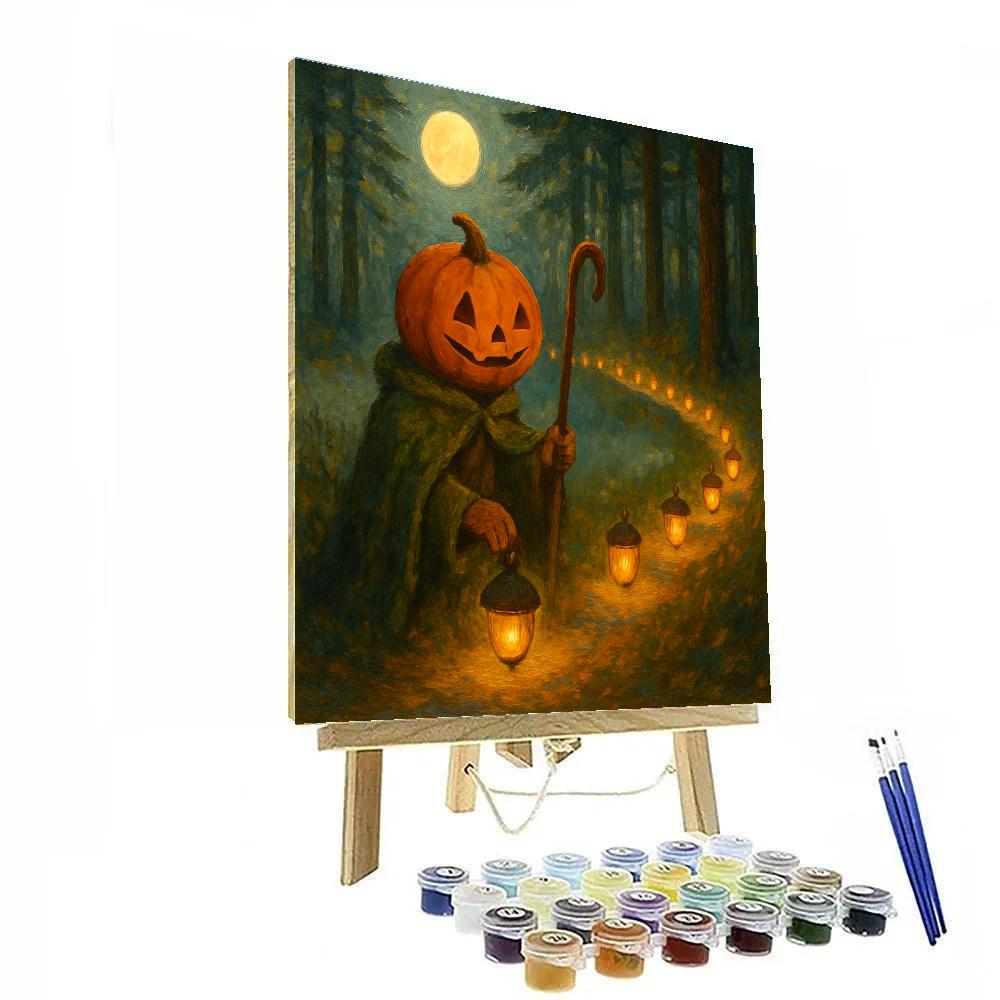 Lantern Parade Of The Pumpkin Shepherd paint by numbers