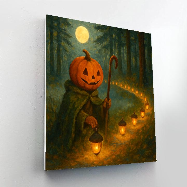 Lantern Parade Of The Pumpkin Shepherd paint by numbers