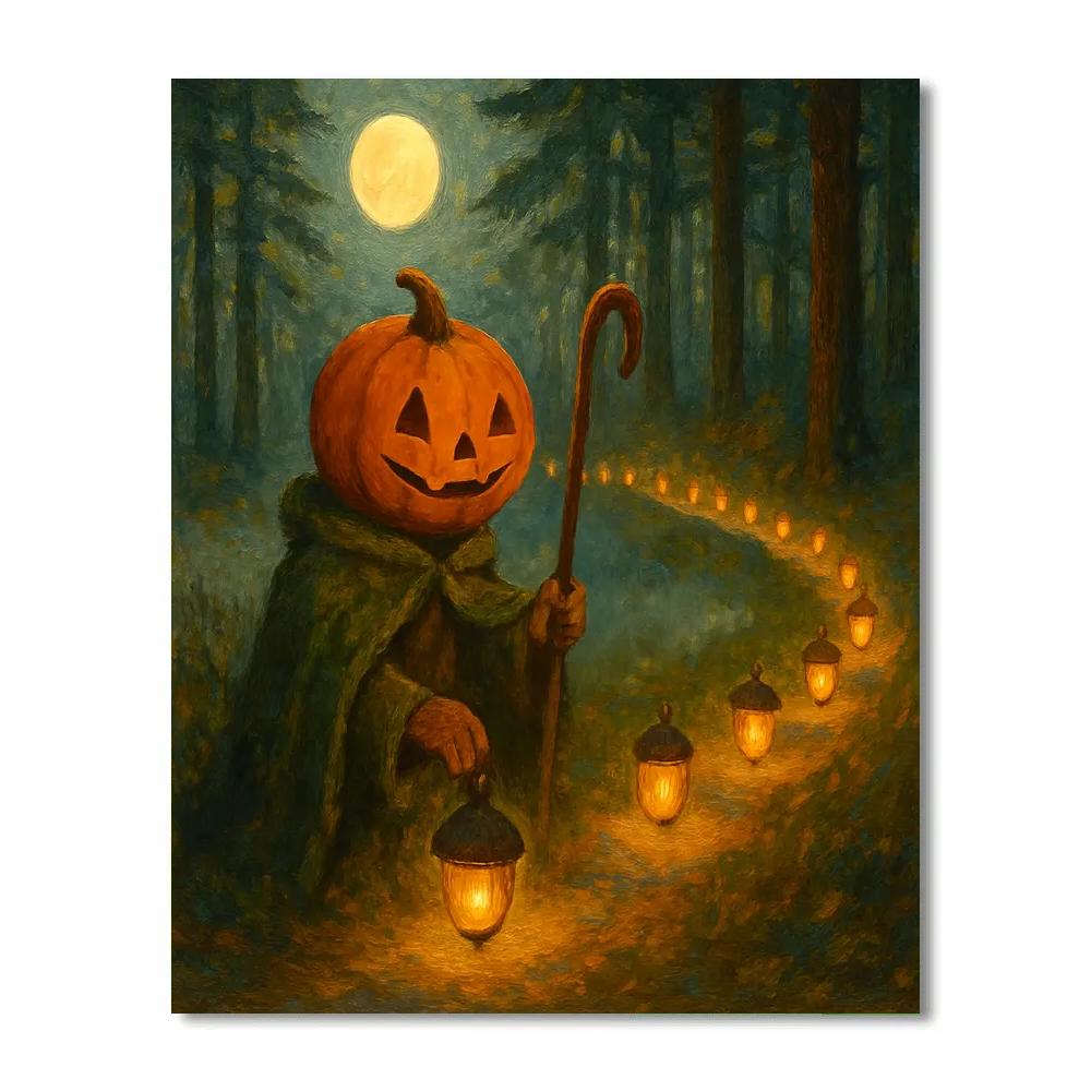 Lantern Parade Of The Pumpkin Shepherd paint by numbers