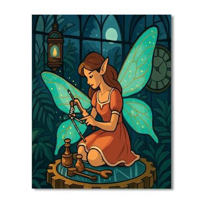 Clockwork Conservatory Fairy painting number kit