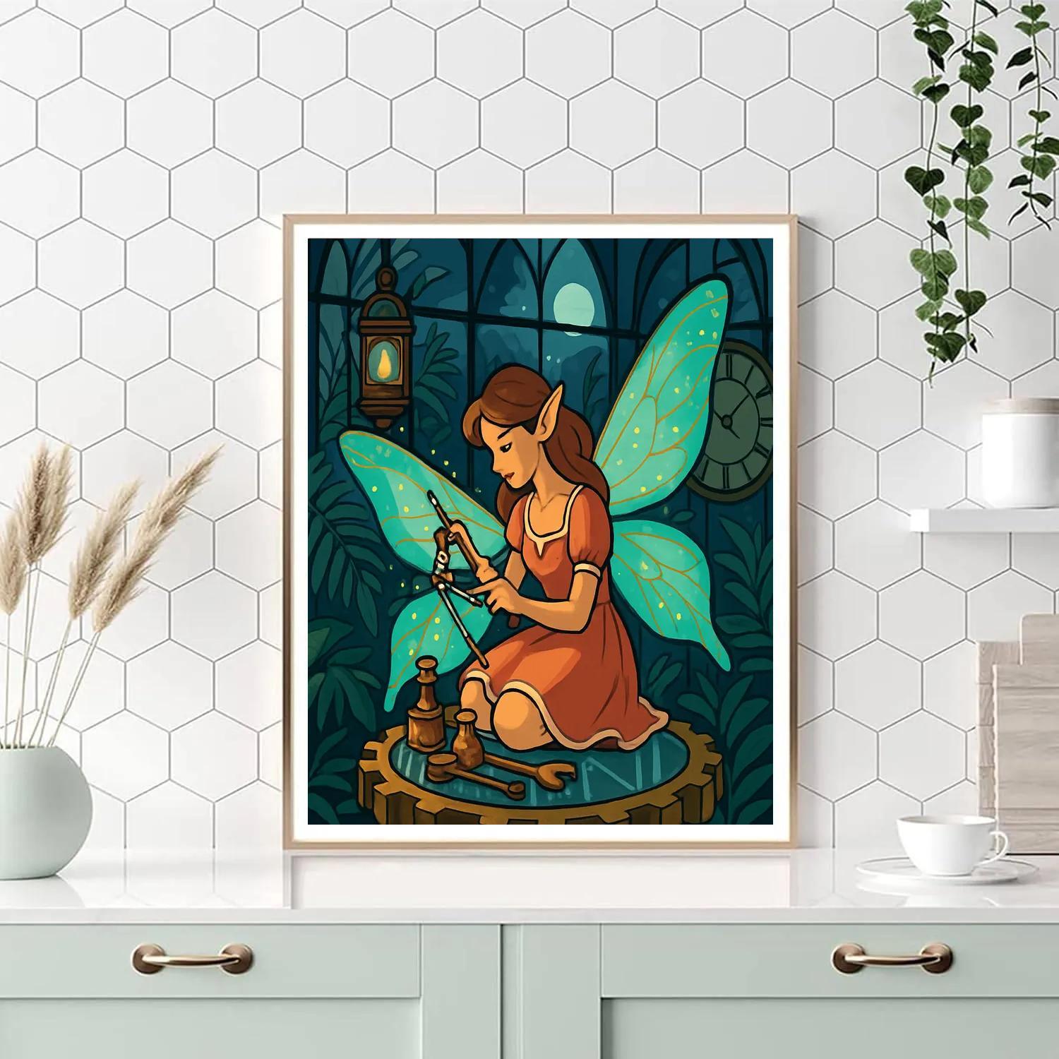Clockwork Conservatory Fairy painting number kit