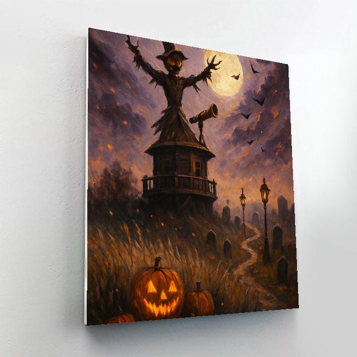 The Scarecrow Observatory At Cinder Hill Painting by numbers kit