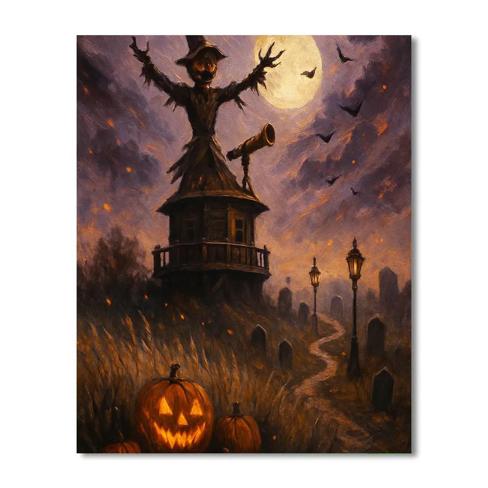 The Scarecrow Observatory At Cinder Hill Painting by numbers kit