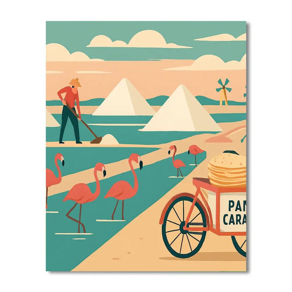 Salt Roaders In The Italy Lagoons paint by number