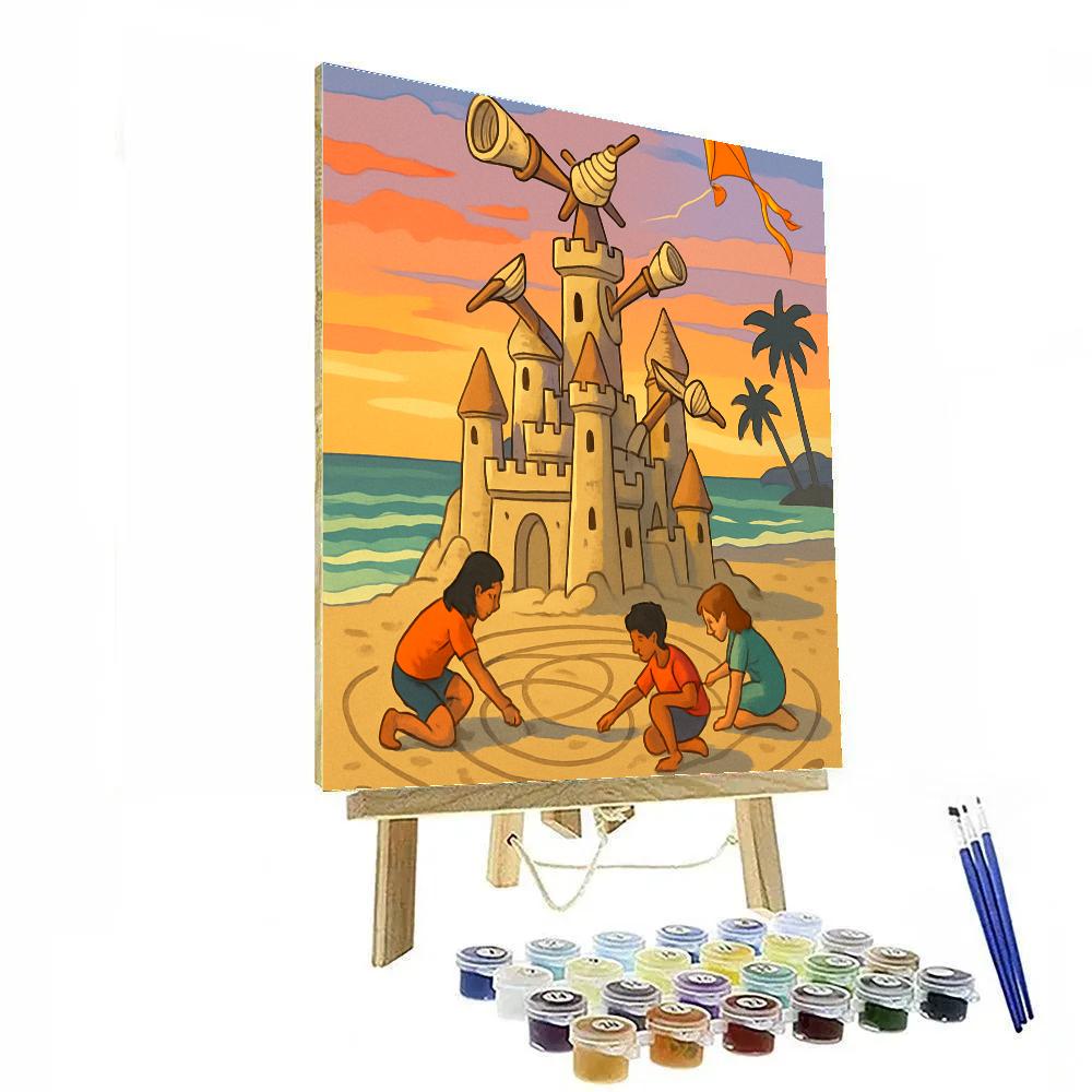 Sandcastle Observatory At Sunset Beach Number painting