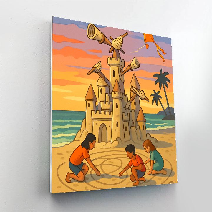 Sandcastle Observatory At Sunset Beach Number painting