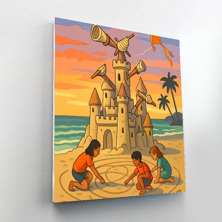 Sandcastle Observatory At Sunset Beach Number painting