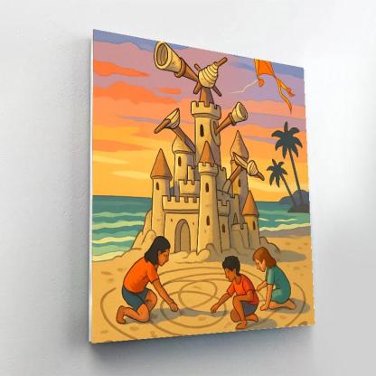 Sandcastle Observatory At Sunset Beach Number painting