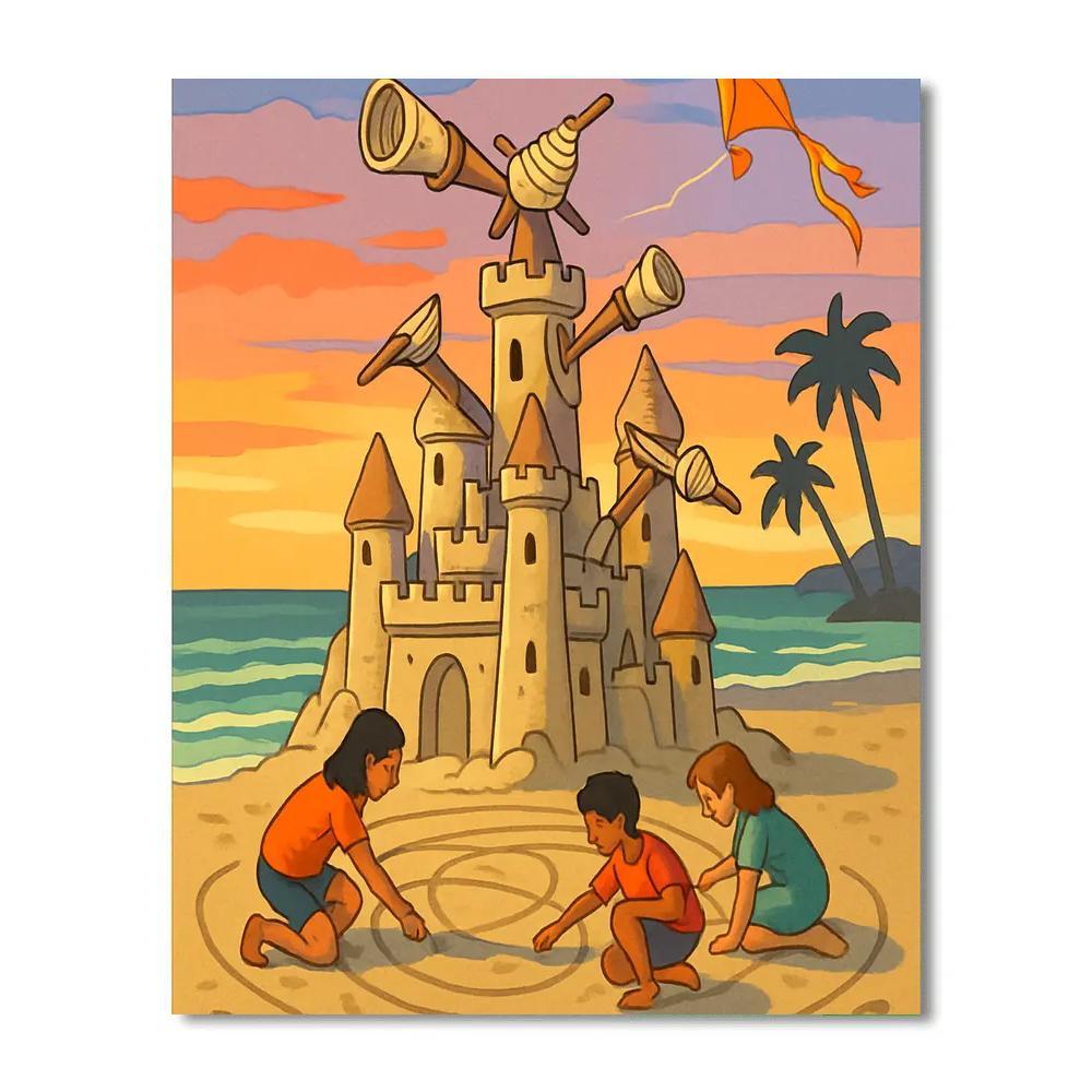 Sandcastle Observatory At Sunset Beach Number painting