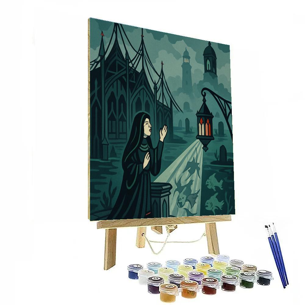 Iron Pulpit Gothic Crafted Harbor Numbered painting kits